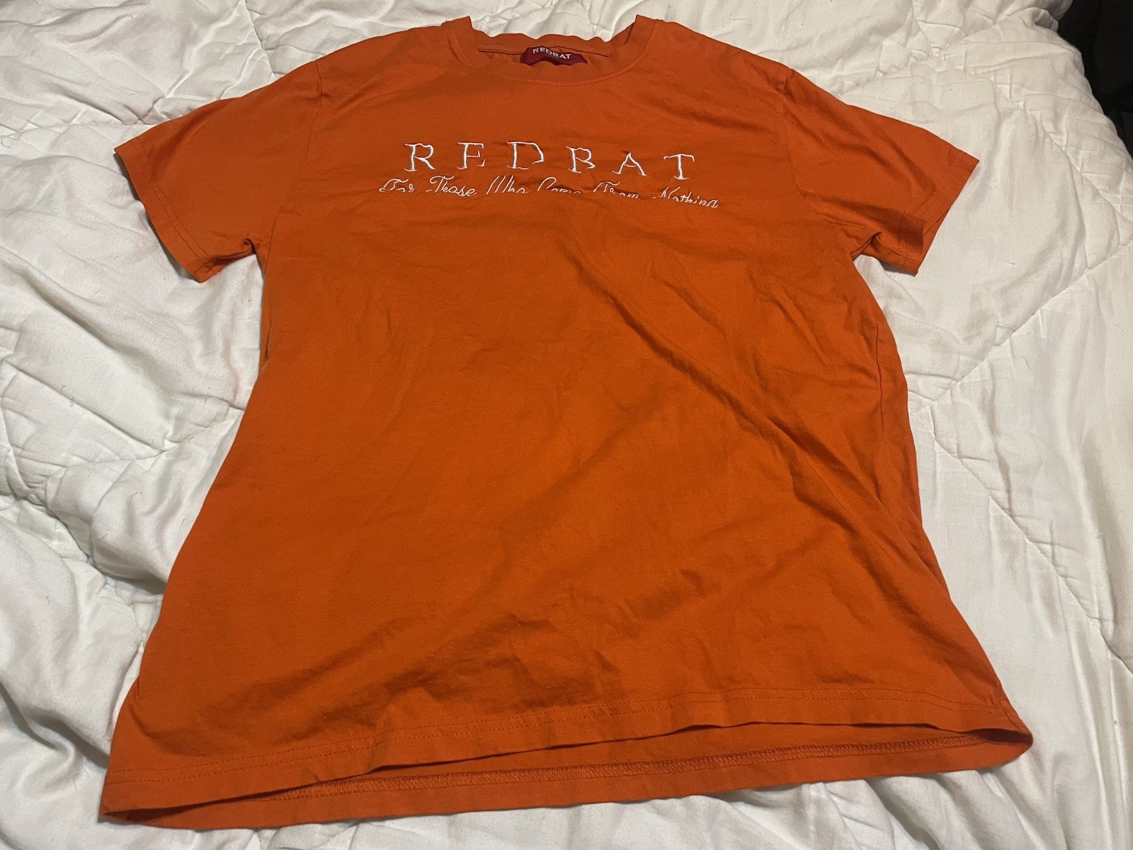 Redbat For Those Who Came From Nothing T Shirt Sz Large Embroidered Madagascar