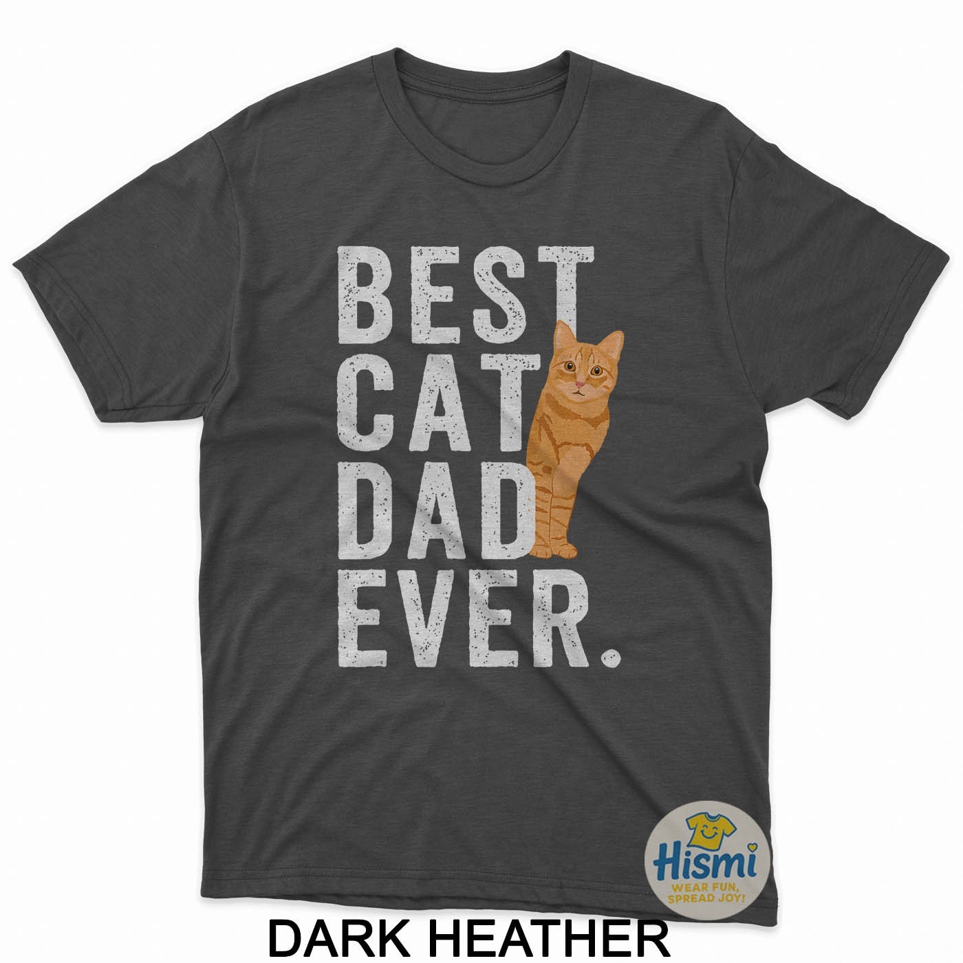 Best Cat Dad Orange Tabby Cat Dad Orange Tabby Cat Owner T-Shirt gallery