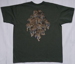 Samurai $105 NWT Green “Tiger” Heavyweight Cotton T-Shirt SJST22-104-OVS M