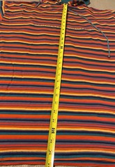 VTG 90’s Marithe Francois Girbaud Mens Colorful Stripped Hooded T-Shirt Size M