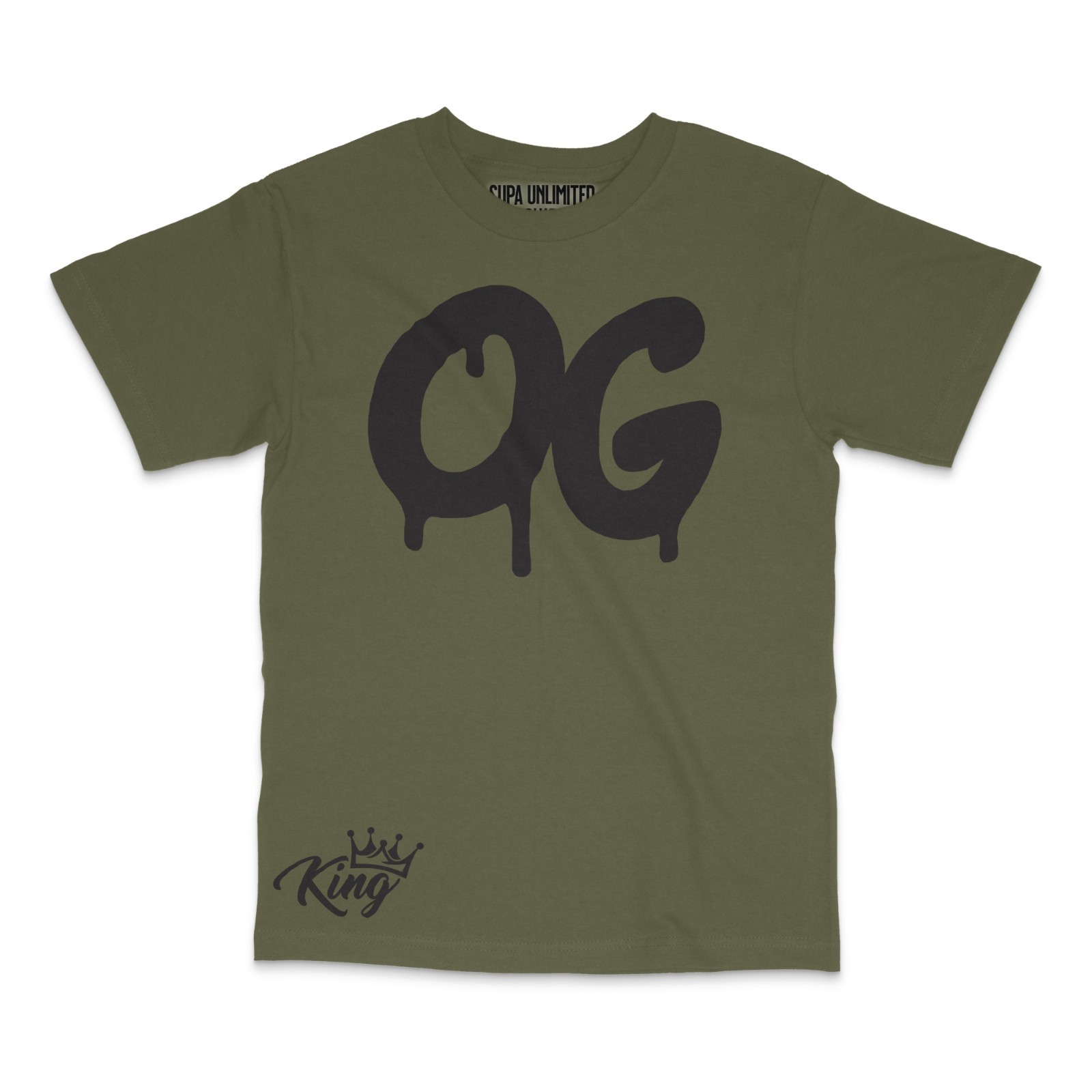 Urban Hip Hop Design Style Black Men's T Shirt OG King Graffiti Graphic Tees gallery