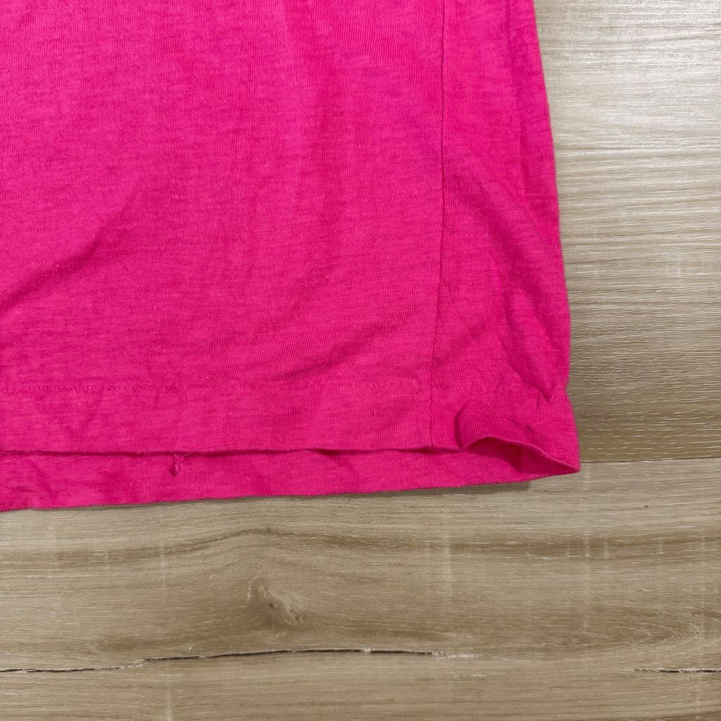 Vintage 80s I Climbed The Great Wall Of China Pink Shirt Size XL Single Stitch gallery