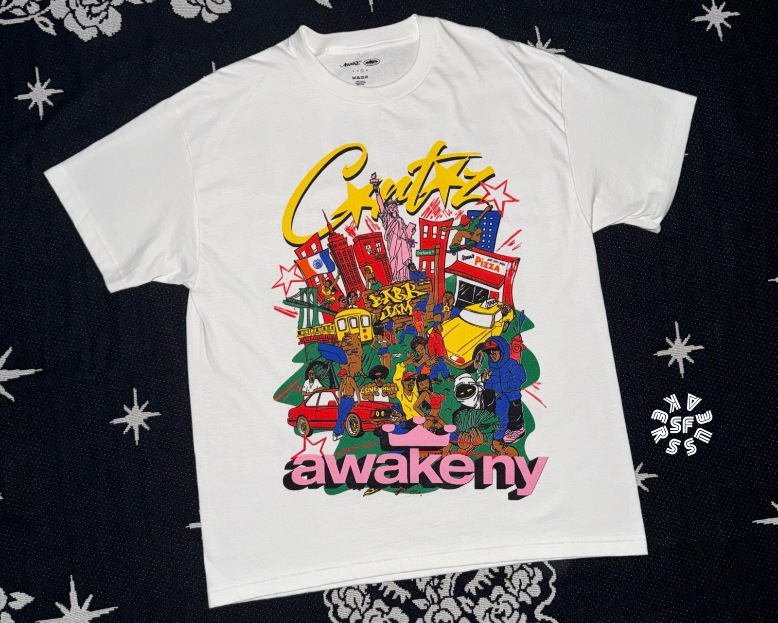 AWAKE NY X CORTEIZ AWAKE RULES NEW YORK TEE WHITE (SZ M-2XL) EVENT EXCLUSIVE gallery