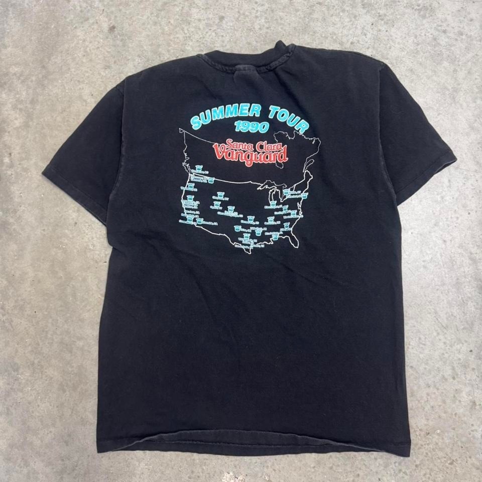 Vintage 90s Santa Clara Vanguard T-shirt Drum & Bugle Corps Faded Black Large gallery