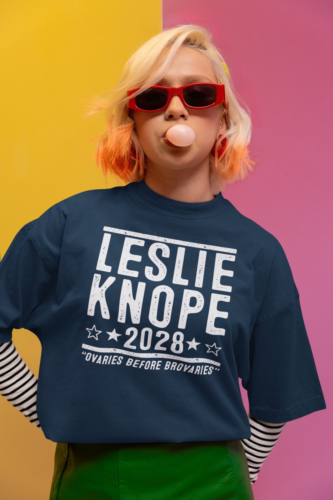 Leslie Knope 2028 Election - funny parks and recs show Xs-5x Unisex Soft Tshirt gallery