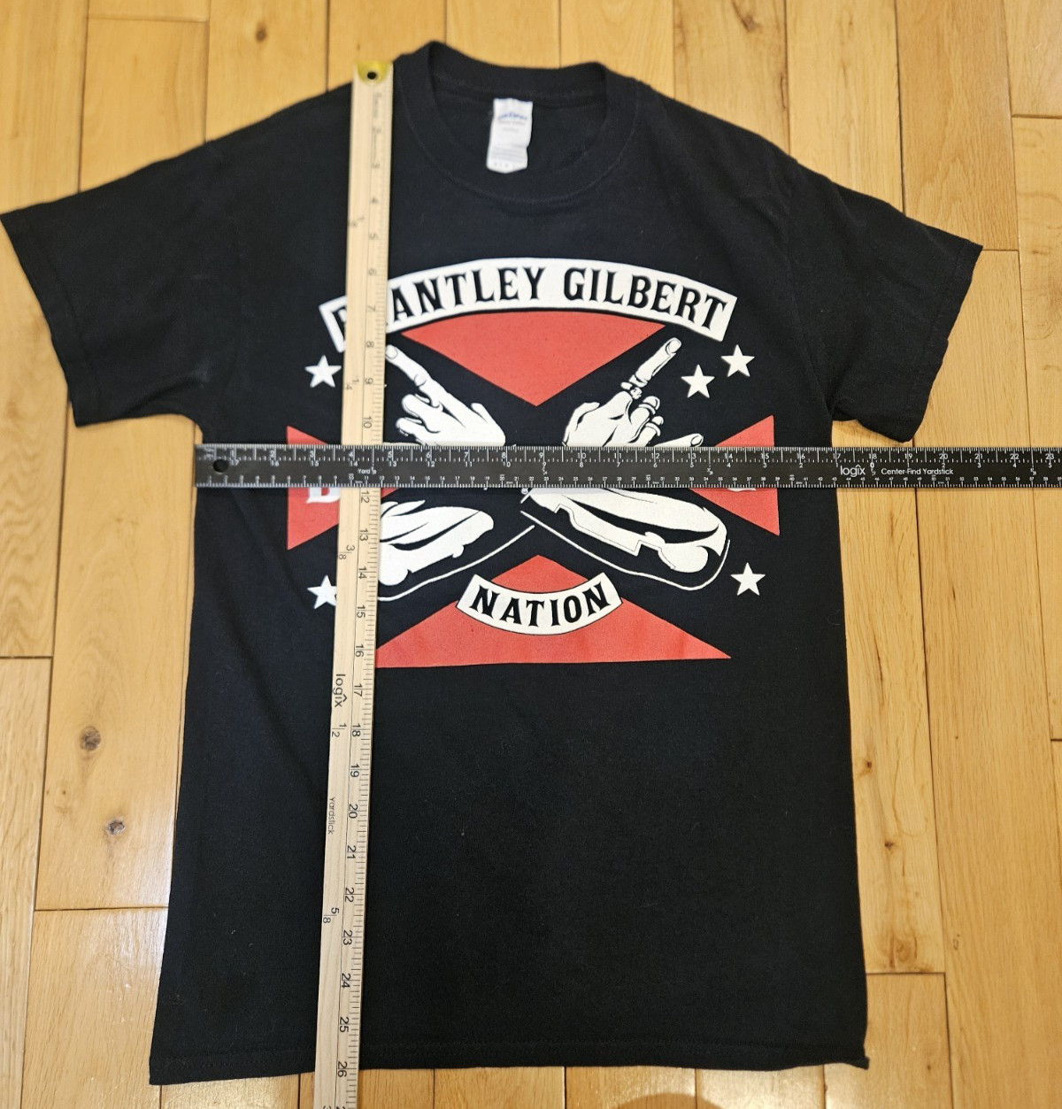 BRANTLEY GILBERT Nation Stone Cold Country Rock Music Double-Sided Shirt Adult S gallery