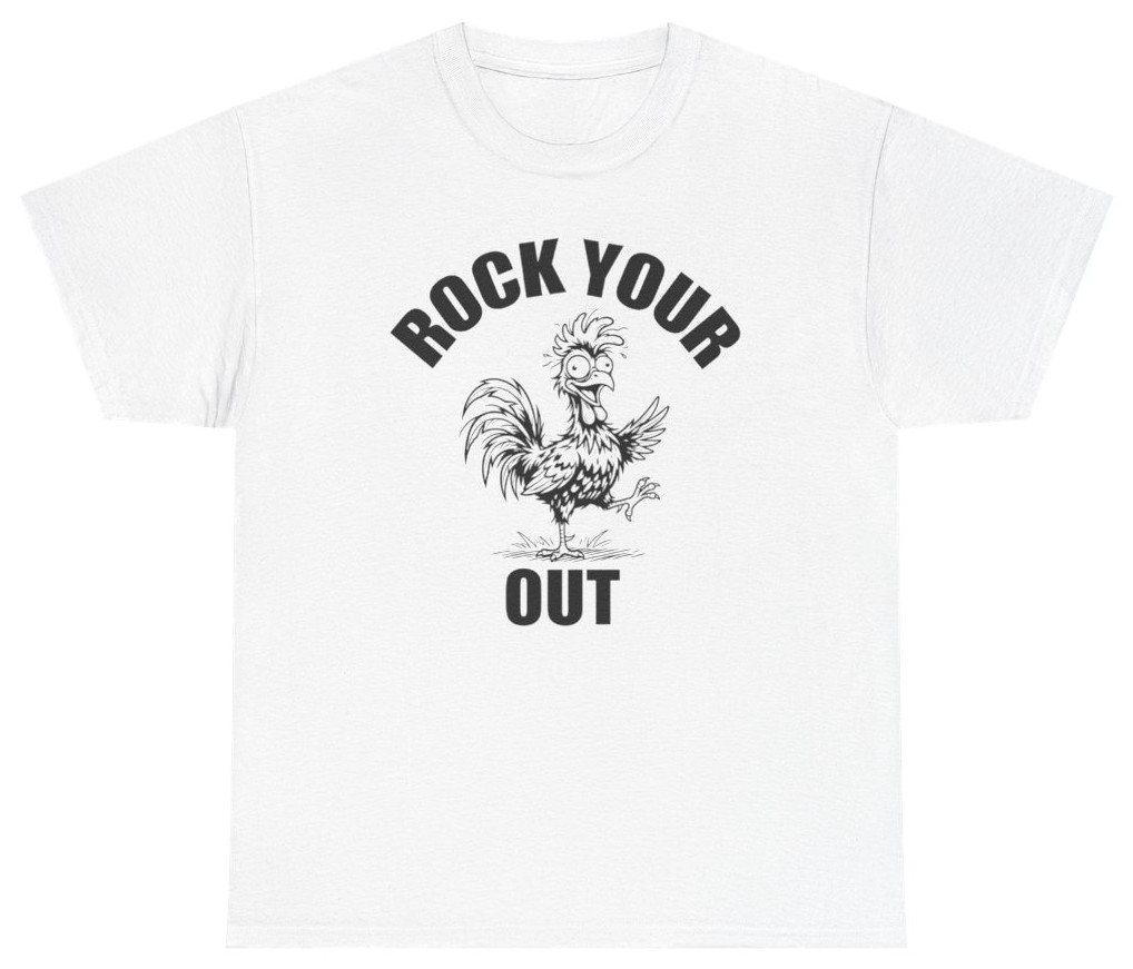 Rock Your Cock Out Funny Graphic Tee | Unethical Threads
