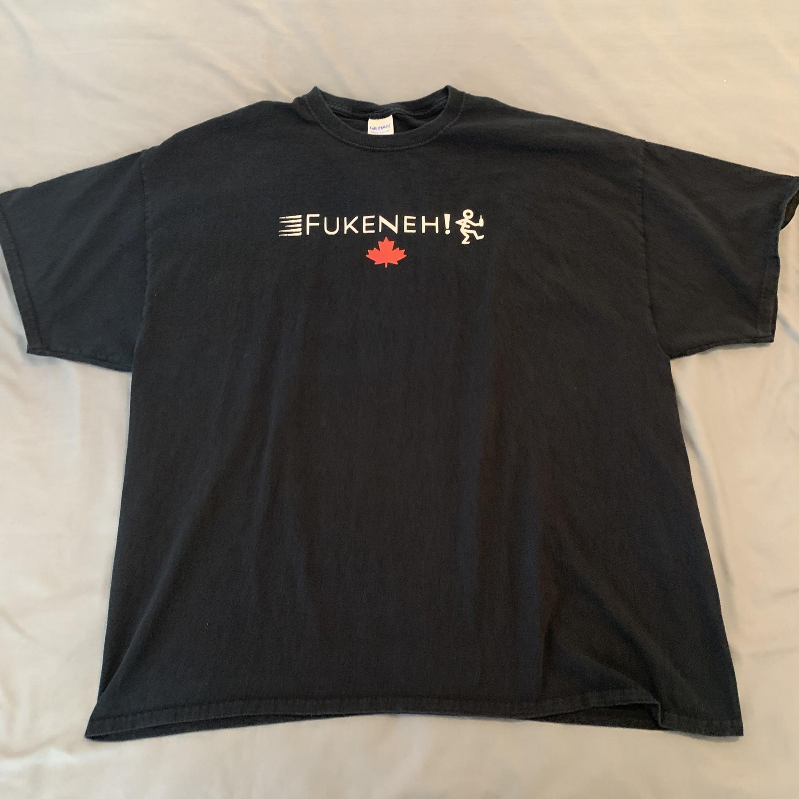 FUKENEH! Canada Maple Leaf Shirt Mens 2XL Black Funny Graphic Novelty Tee Humor gallery