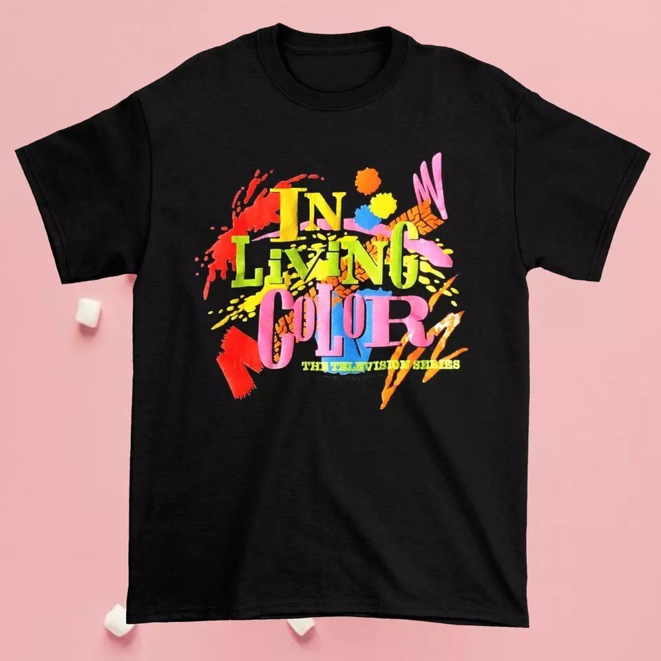 VINTAGE IN LIVING COLOR Gift funny Black Men All size Shirt BL683 gallery