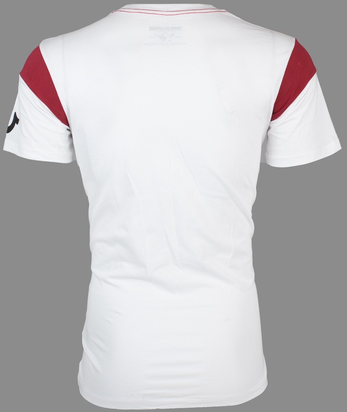 $79 TRUE RELIGION White SQUARE FOOTBALL Short Sleeve Designer Graphic T-shirt gallery