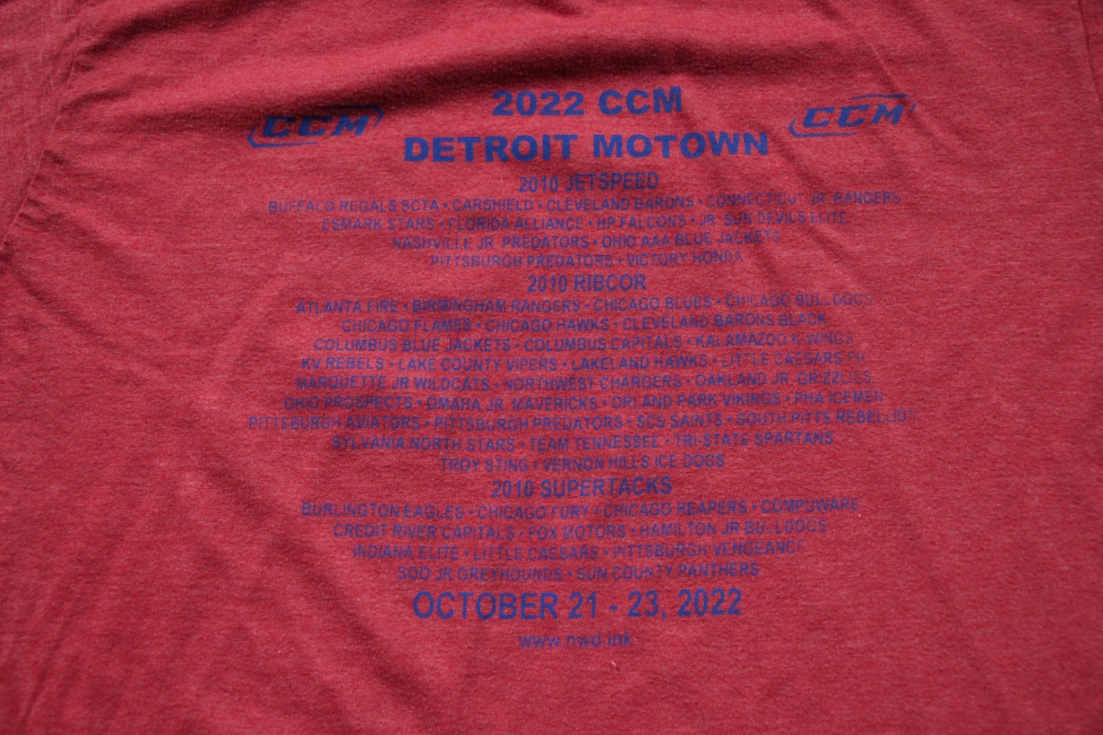 CCM Detroit Motown Hockey Tournament T-Shirt 2022 S Shirt gallery