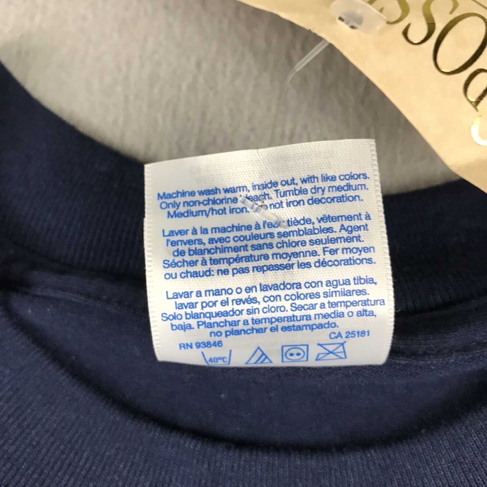 Maine Quilts Shirt Mens 3XL Blue Crew Neck Short Sleeves Crossroad Designs NWT gallery