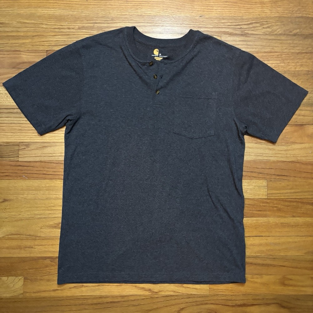 Carhartt Men’s Sz M Original Fit Triple Button Short Sleeved T-Shirt Workwear