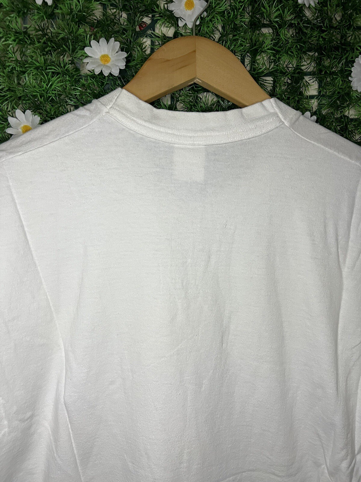 Vintage 1996 Sunflowers Outdoor Nature Art T-Shirt Large White USA Made FOTL SEE gallery