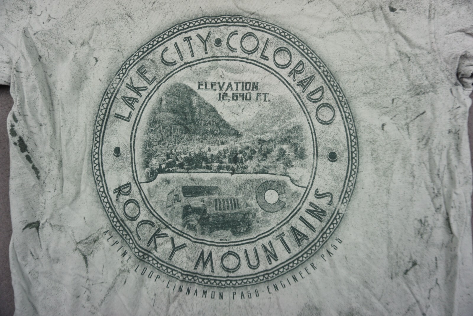 Rocky Mountains Shirt Adult M Green Lake City Colorado Comfort Colors gallery