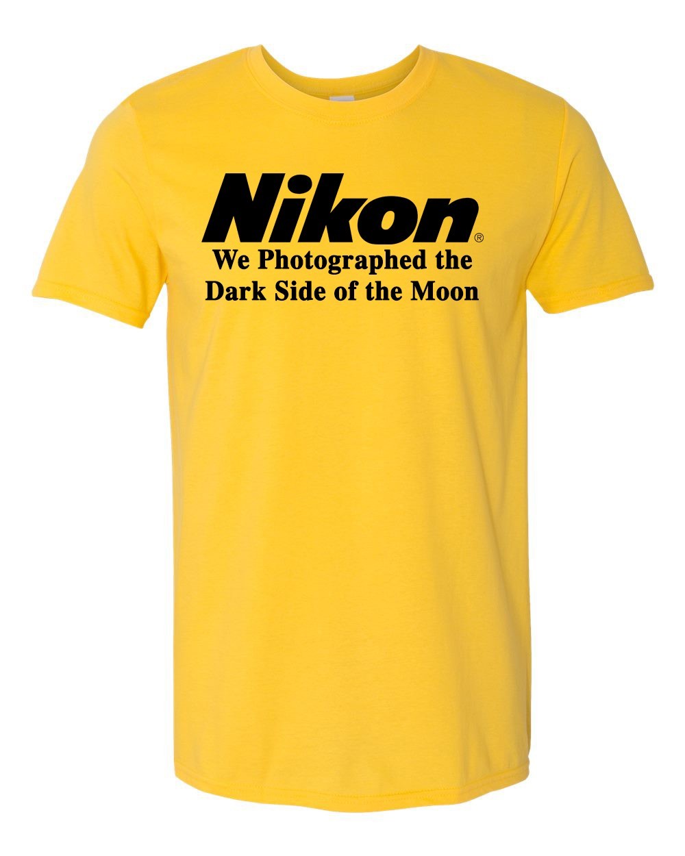 NIKON – We Photographed the Dark Side of the Moon Yellow Gold T-Shirt