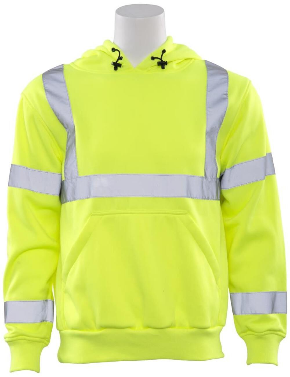 Delta Plus W376 Class 3 Hooded Hi Viz Lime Sweatshirt, Xl gallery