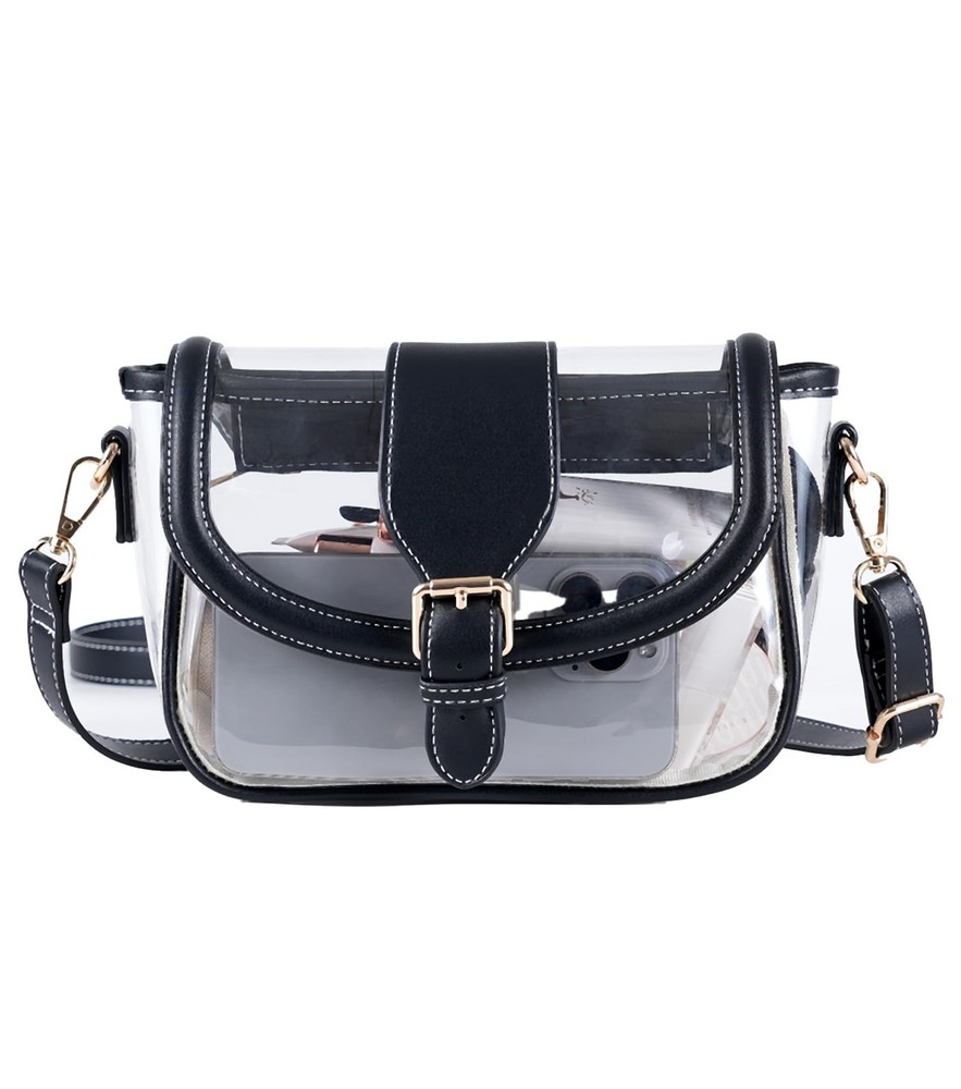 Clear Bag for Stadium Events, Stadium Approved Clear Crossbody Bag for women,…