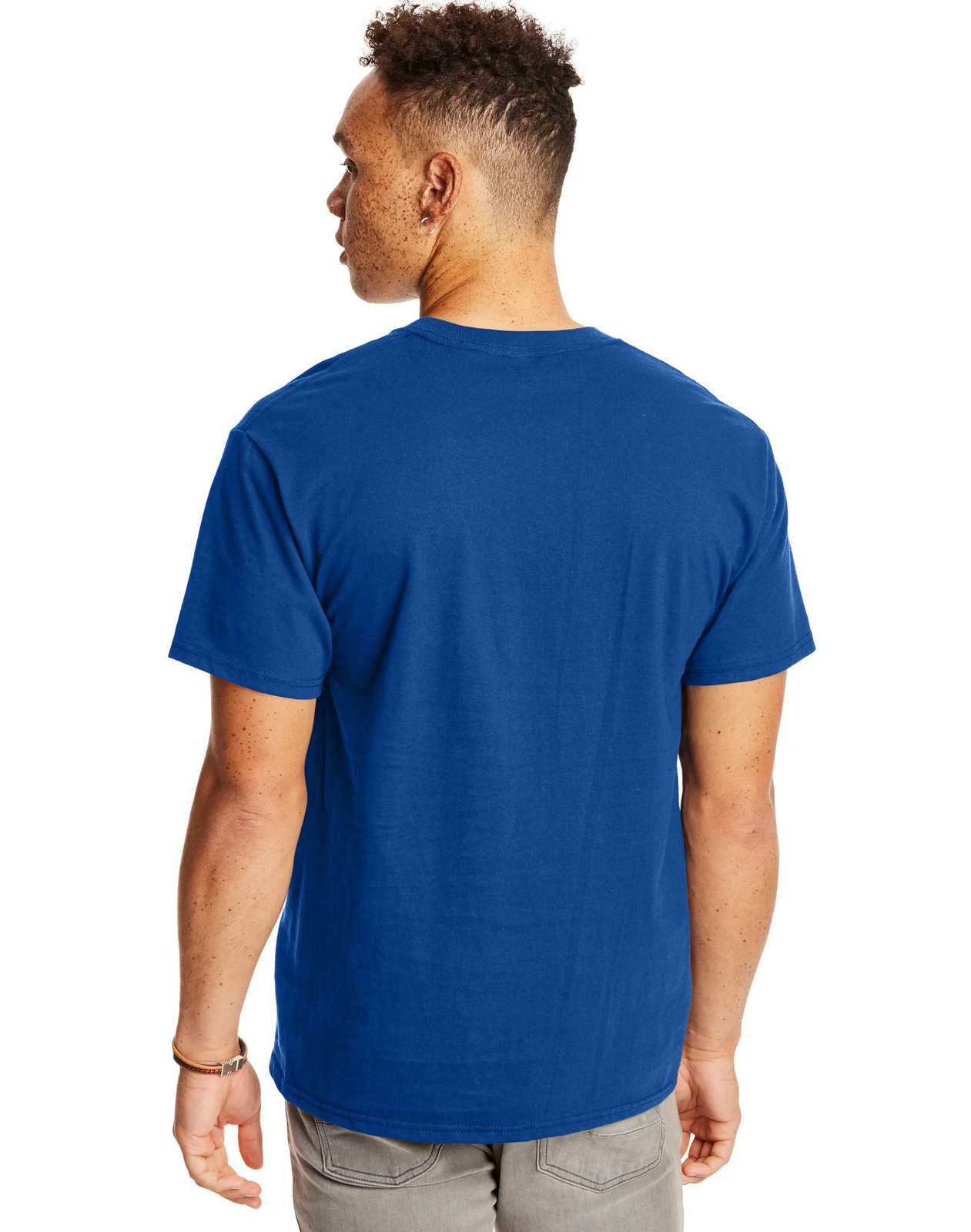 Hanes 2-Pack T-Shirt Beefy-T Adult Pocket Short Sleeve 100% Ringspun Cotton gallery