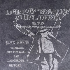 A1 Vintage Michael Jackson Rest In Peace Shirt Black size large Music Mens