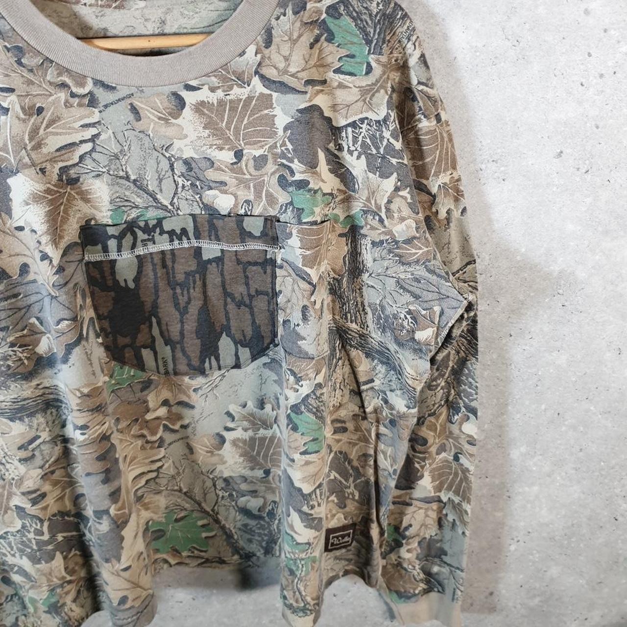 Vintage Walls Kangaroo Pocket Army RealTree Camouflage 90s USA T Shirt Mens XL gallery