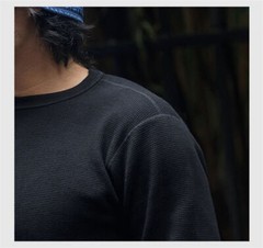 Non Stock Fall Winter Long Sleeve Basic Shirt Waffle Thermal Shirt Heavyweight