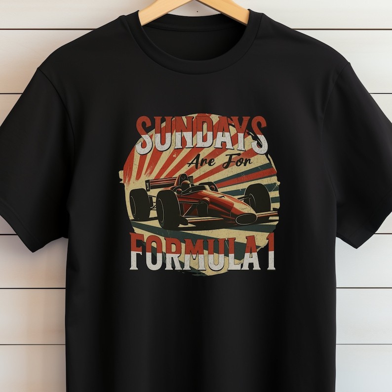 Adult Unisex Retro Formula 1 Racing Classic Car Graphic T-Shirt gallery