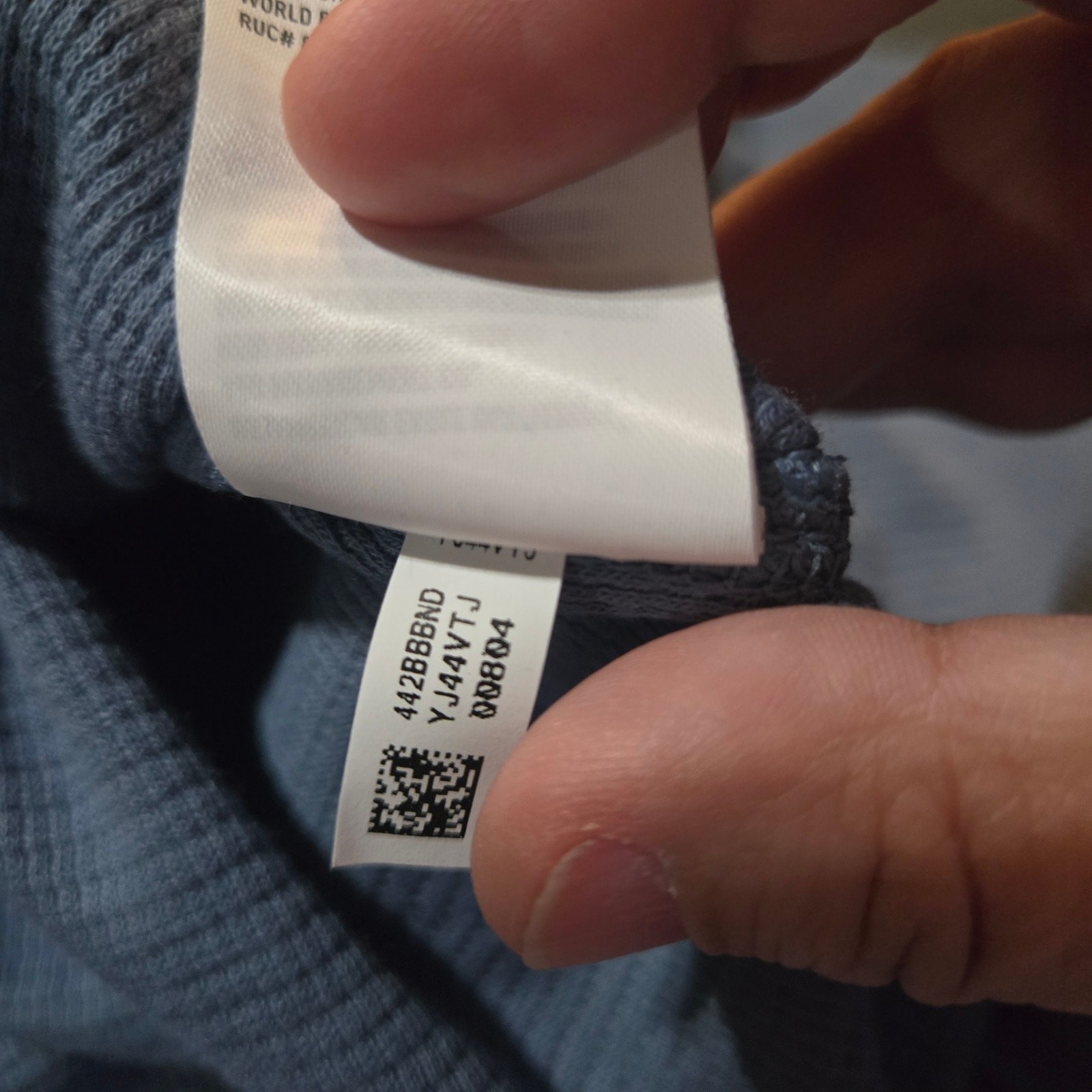American Eagle Mens Waffle Knit Long Sleeve Shirt Blue Eagle Graphic Size L gallery