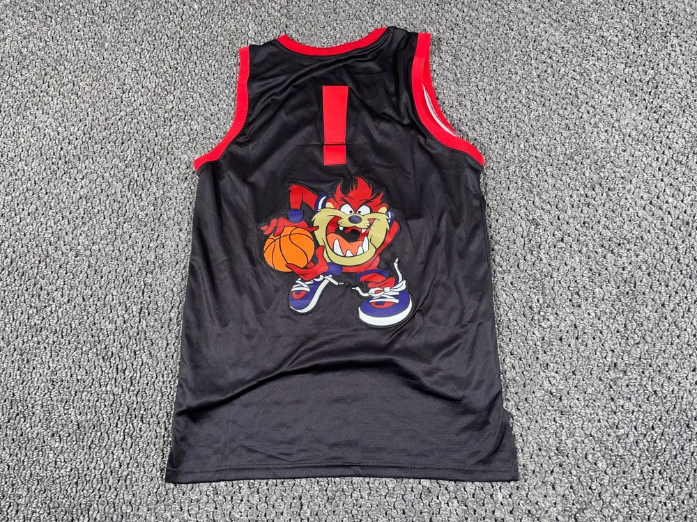 Retro Space Jam Tasmanian Devil Basketball Jersey Adult Medium Tune Squad