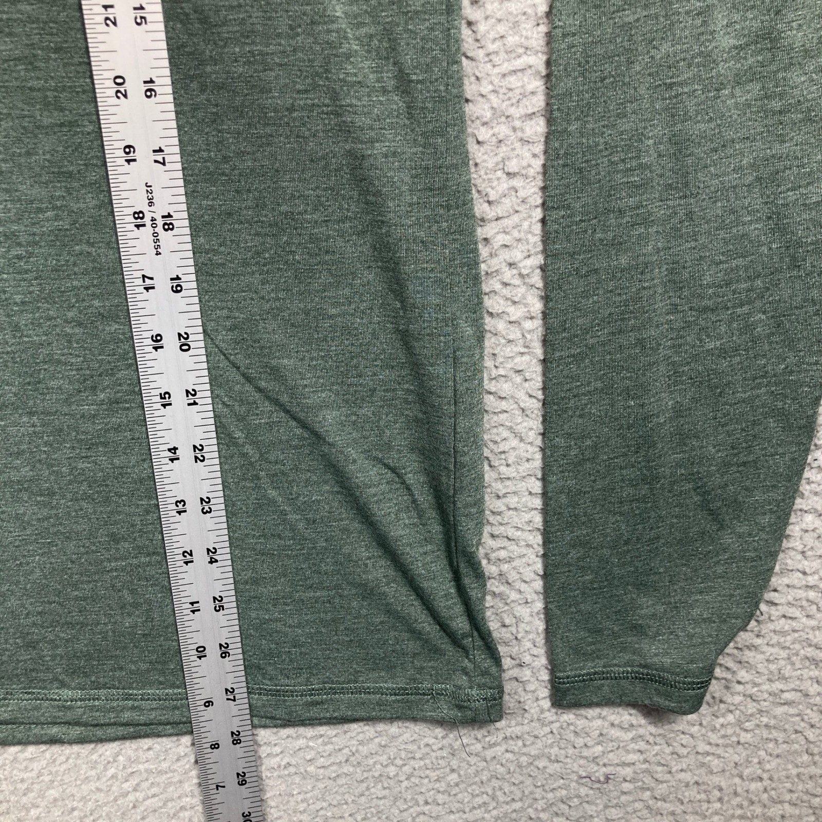 Lucky Brand Henley Shirt Mens Medium Green Long Sleeve Tencel Blend Heathered gallery