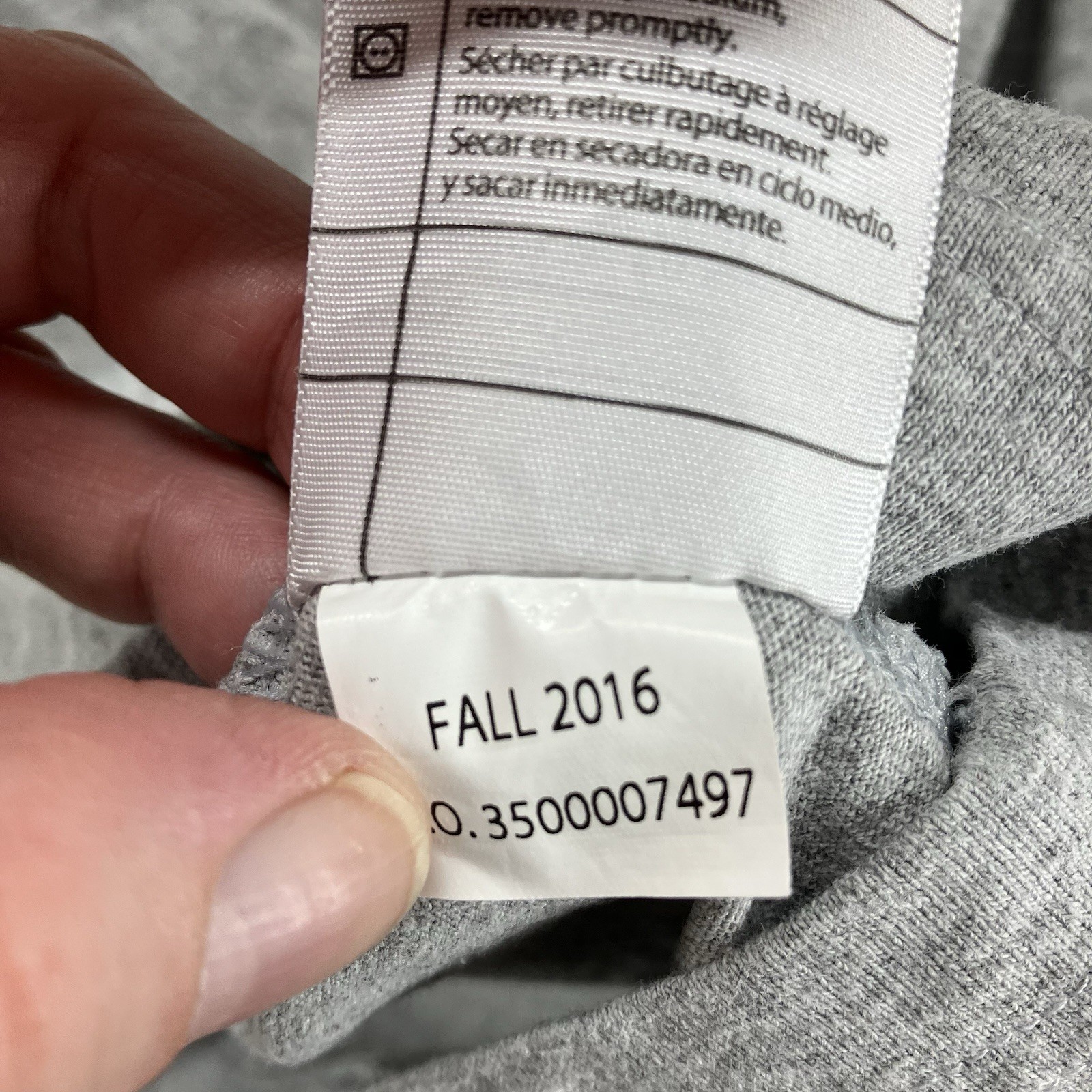 Y2K Carhartt T Shirt XL Heather Gray Henley Neck LS Heavy Cotton Blend 2016 EUC gallery