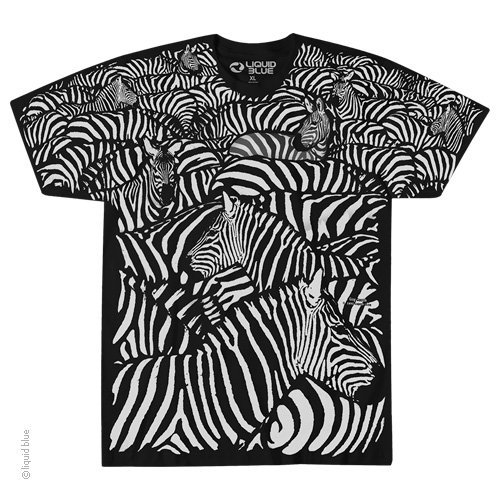 WHITE ZEBRA-STRIPES-BLACK-NATURE-AFRICAN WILDLIFE T-SHIRT S,M,L,XL,XXL gallery