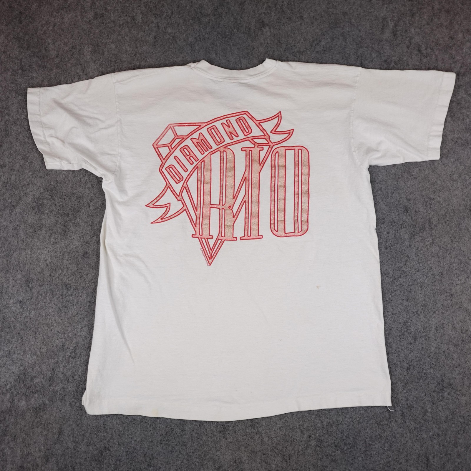 Vintage Diamond Rio Shirt Mens XL White In A Week Or Two 90s Band Graphic Tee gallery