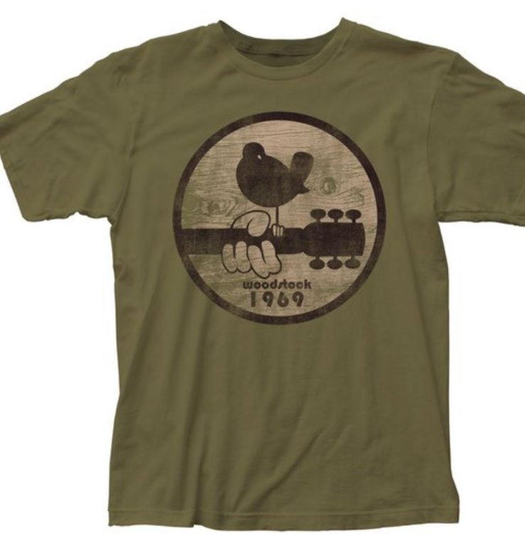 Woodstock 1969 Mens T Shirt Military Green gallery
