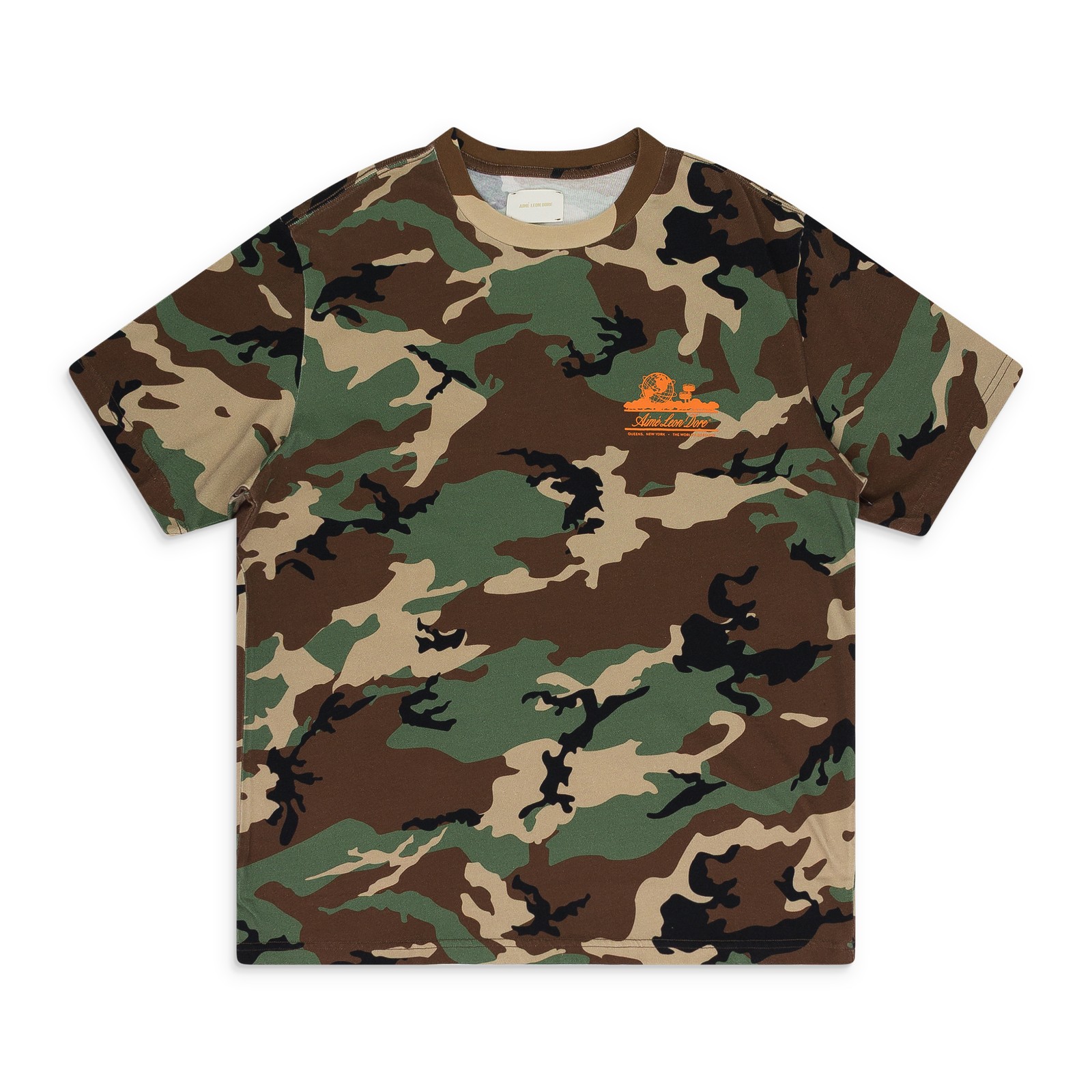 NWT AIME LEON DORE MULTICOLOR CAMO UNISPHERE T-SHIRT SIZE L $100 gallery