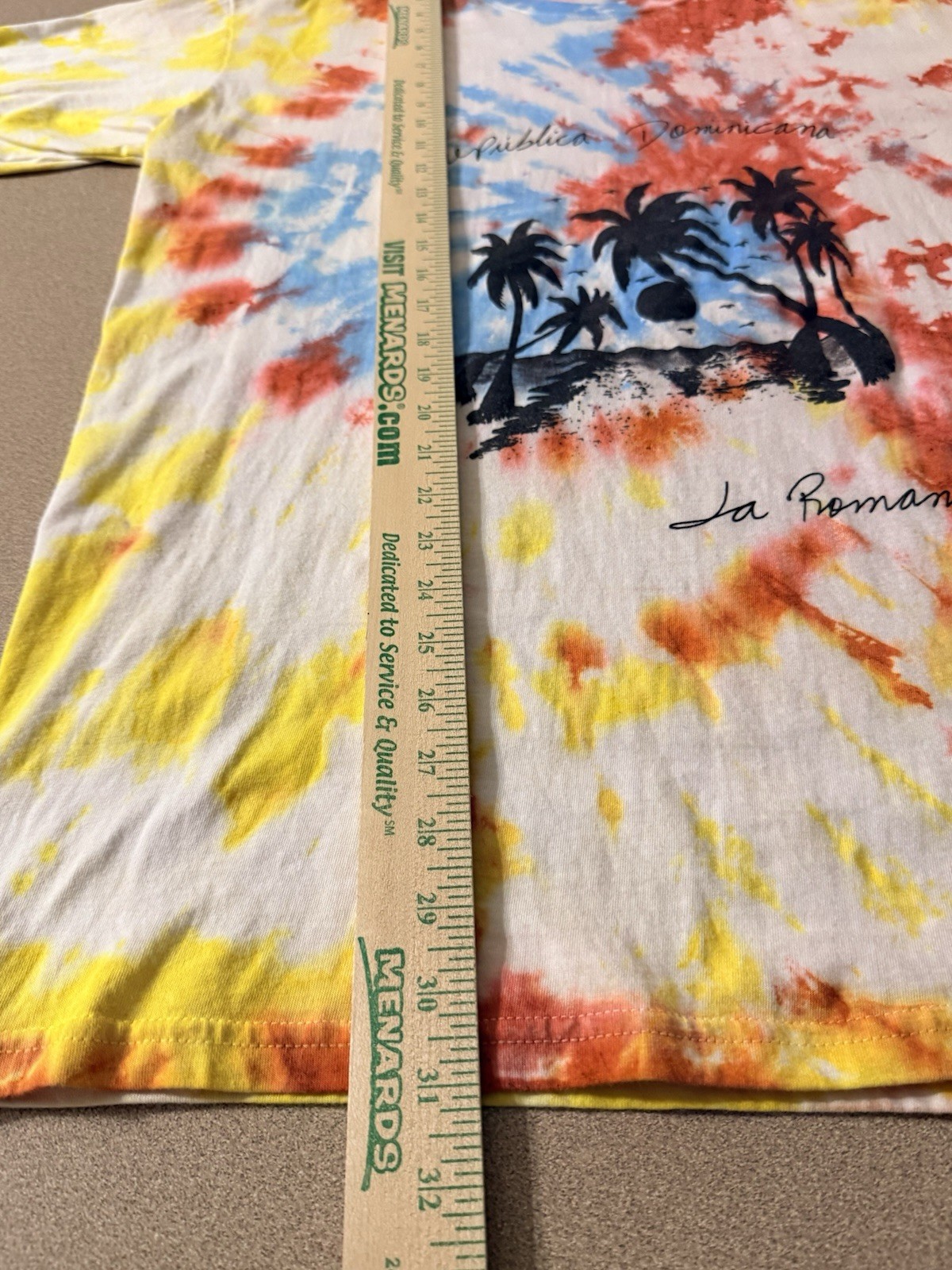 VTG Aremar Tie Dye Shirt XXL Republica Dominicana La Romana Beach Graphic Tee gallery