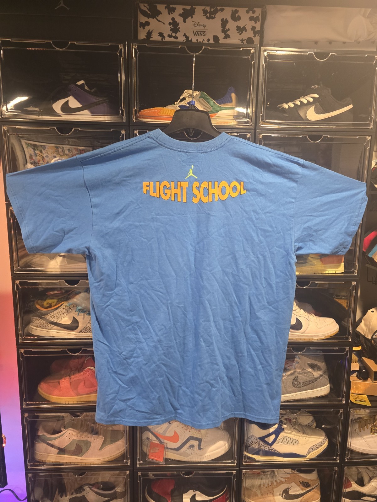 ​Vtg 2005 Nike Air Jordan Stay In School T Shirt NWT Blue XXL Spike Lee Flight gallery