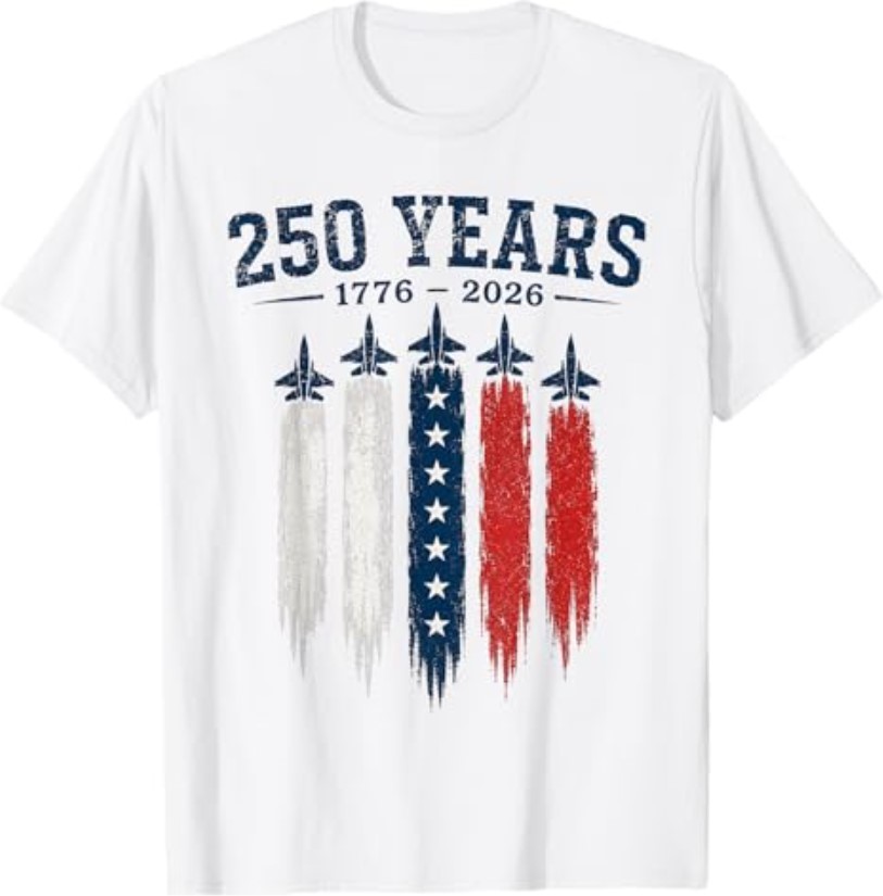 250 Years 250th Anniversary USA 4th of July 1776 2026 T-Shirt gallery