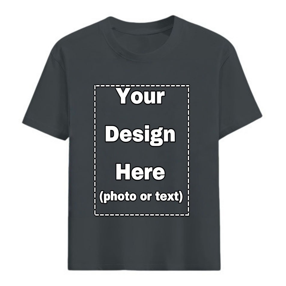 Custom Adult T-Shirt - Front & Back Print with Your Image - Personalized Design gallery