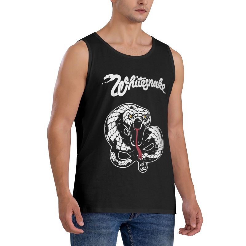 Men Workout Gym WhiteSnake 1987 Tank Top Fitness Sleeveless T Shirt gallery