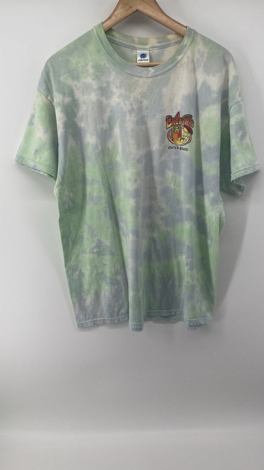 Colortone Brew Thru Outer 2020 OBX Tie-Dye Graphic T-shirt Size XL