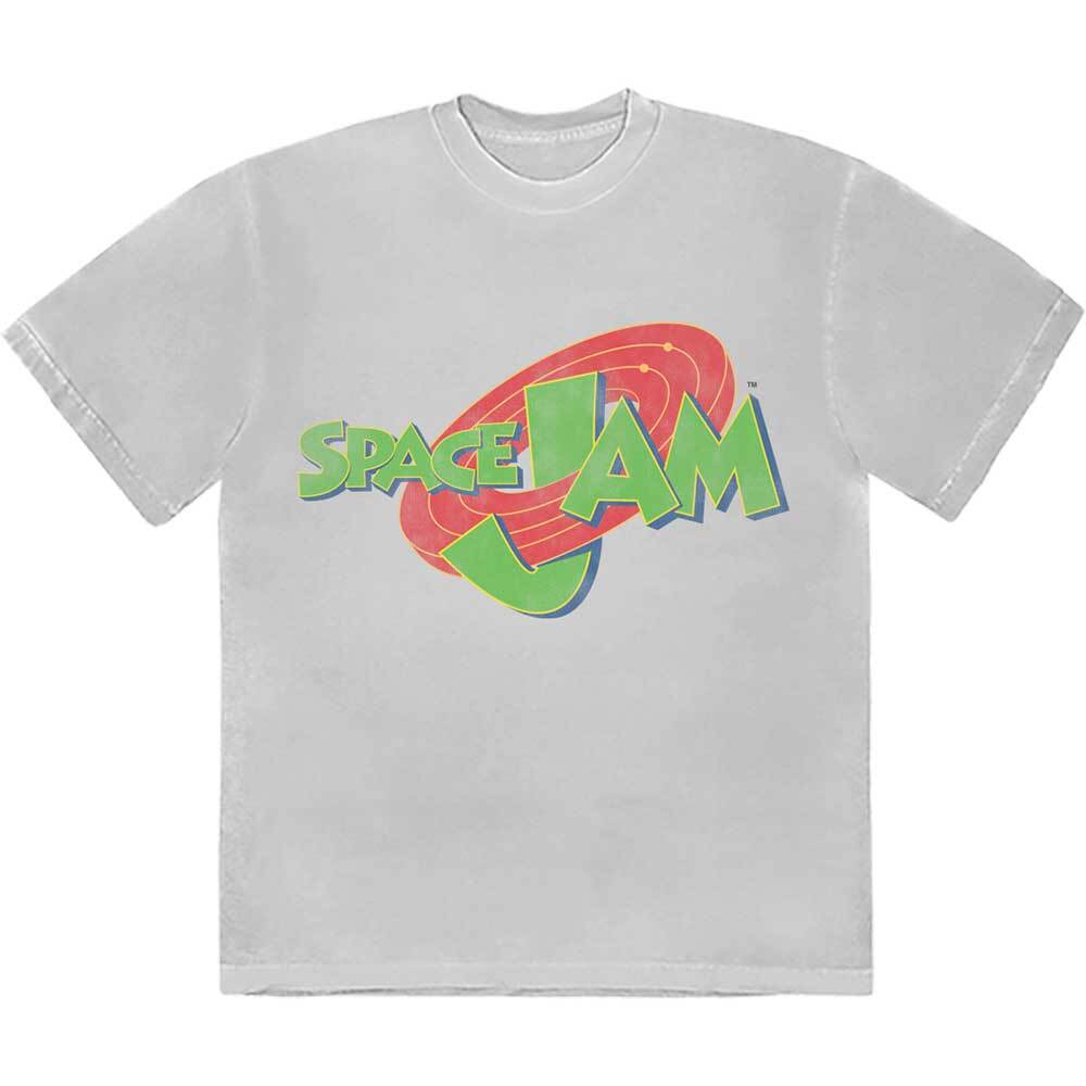 Space Jam Retro Logo T-Shirt White New