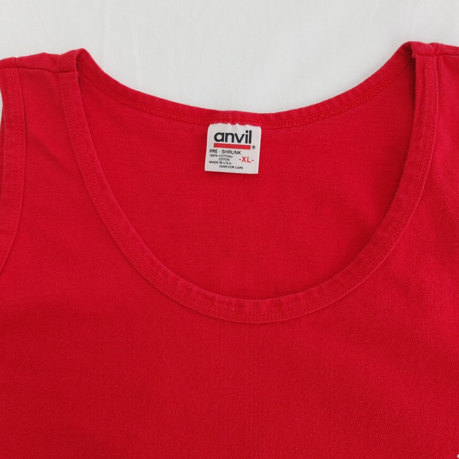 Vintage Anvil YMCA Aquatic Staff Tank Top 100% Cotton Made In USA Size XL gallery