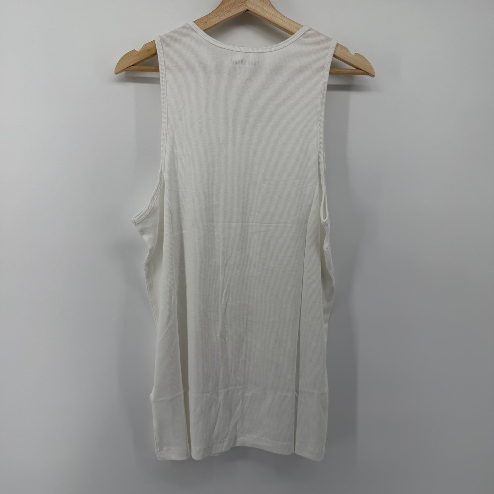 Todd Snyder Tank Top Mens XL White Ribbed Tank Top KN1270422 Pima Cotton Modal gallery