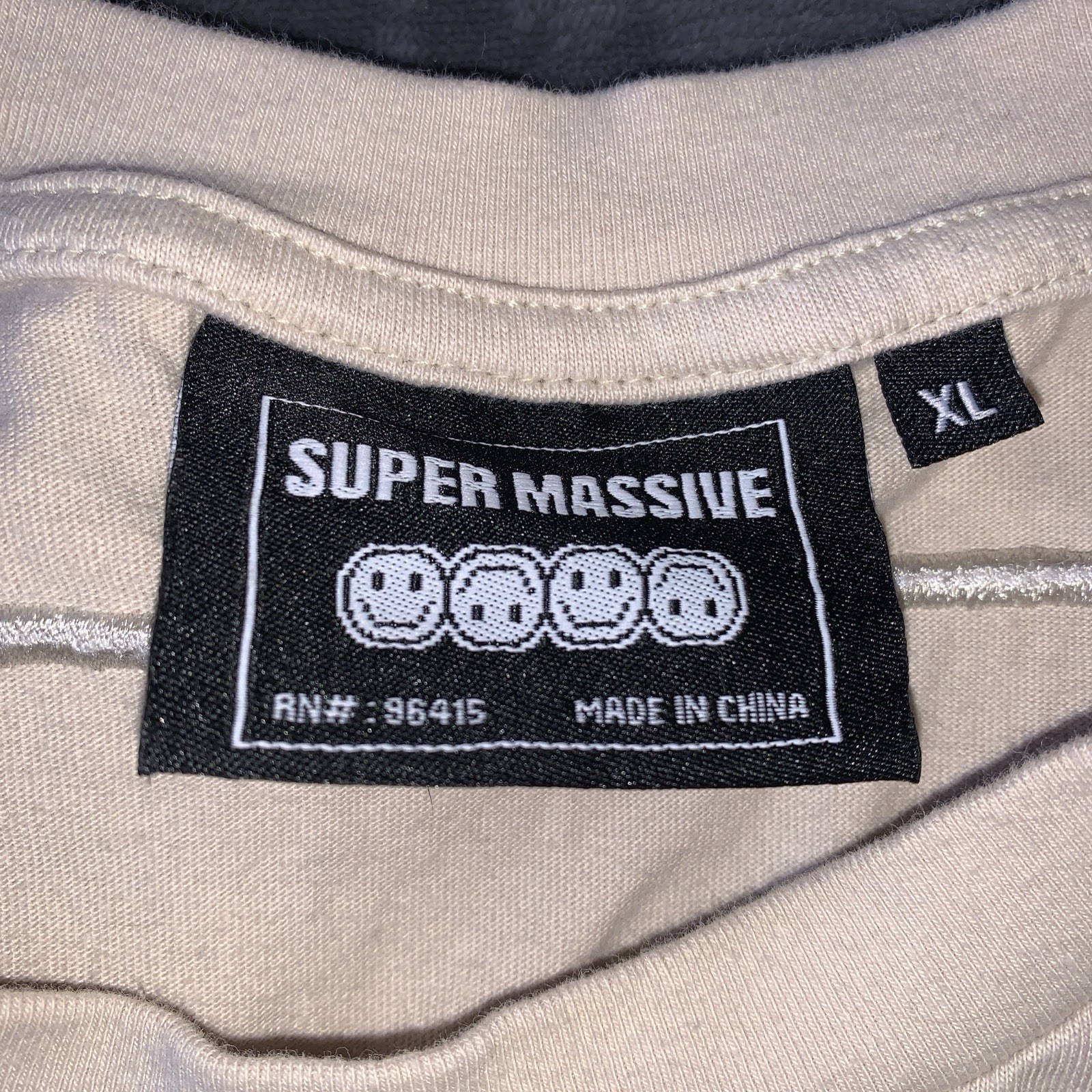 Super Massive Certified Legend Beige Embroidered Teddy Bear Shirt XL Streetwear gallery