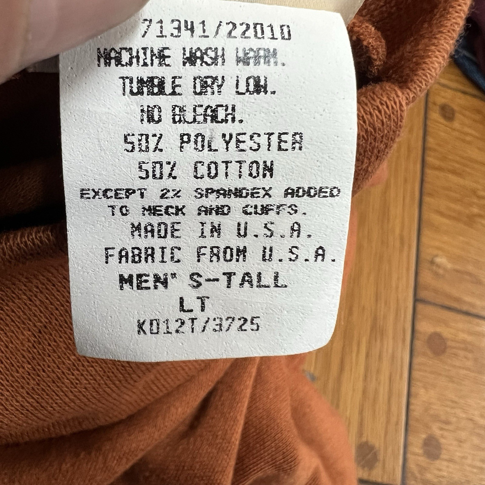 LL Bean High Neck Long Sleeve Shirt Mens Size LT Tall Amber Stretch Soft US Made gallery