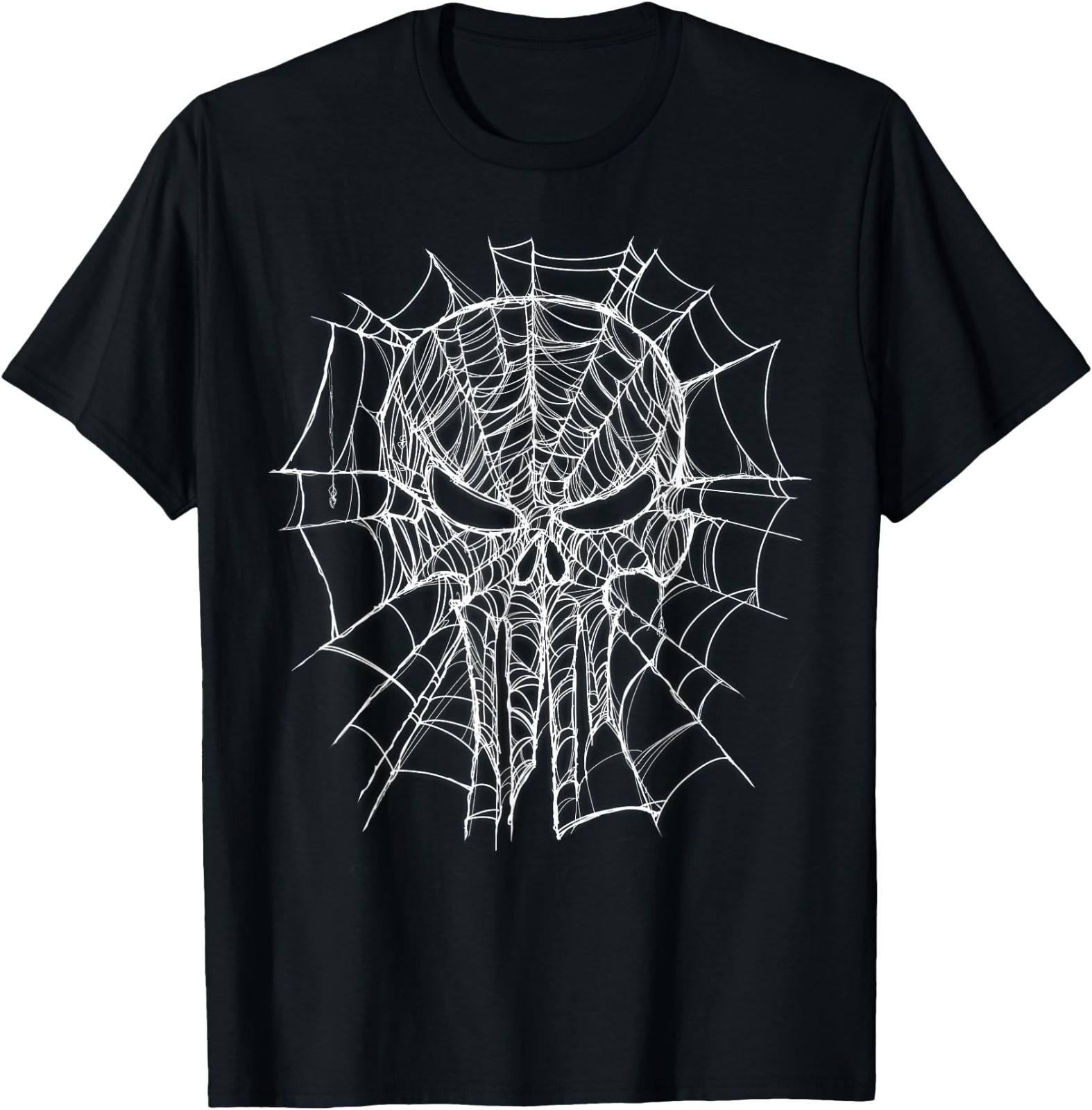 Marvel Studios Spider-Man: BND Movie 2026 Punisher Skull Web T-Shirt gallery