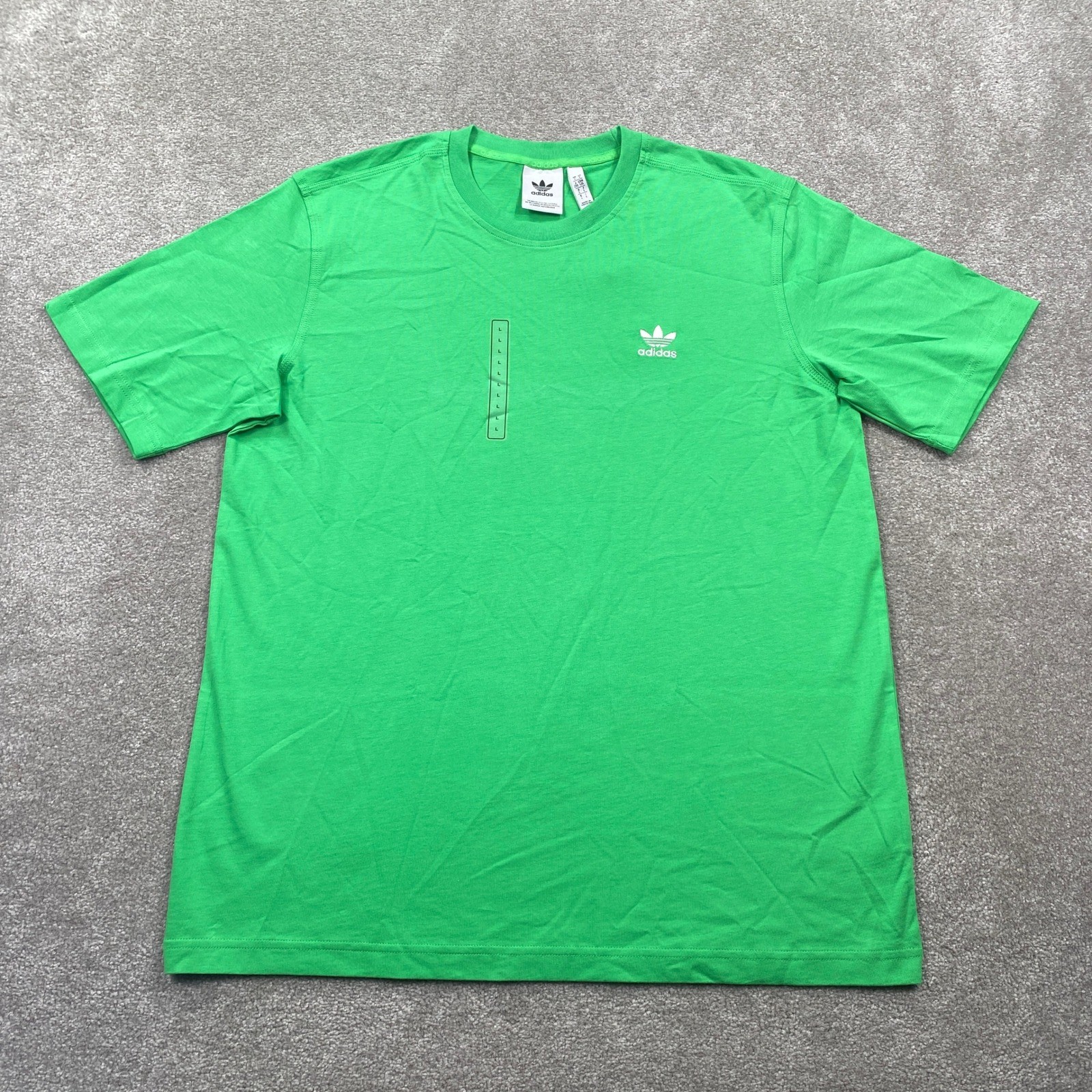 Adidas Trefoil Essentials Tee Energy Green Men’s Size L NWT