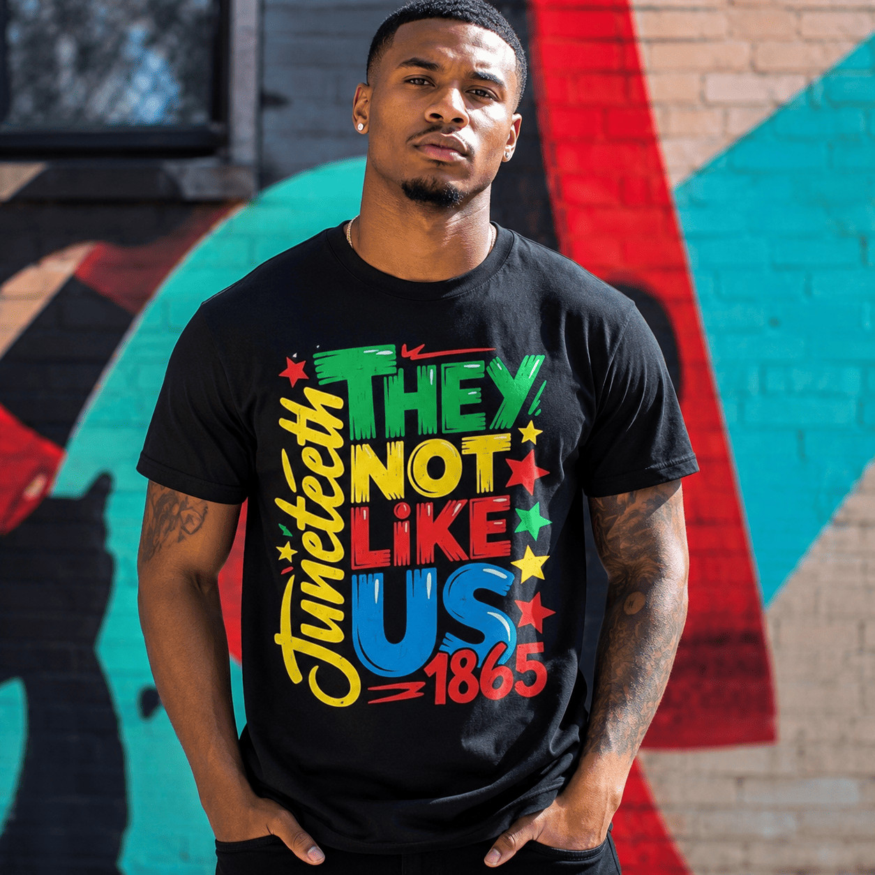 Juneteenth They Not Like Us T-Shirt | 1865 Freedom Day Graphic Tee gallery