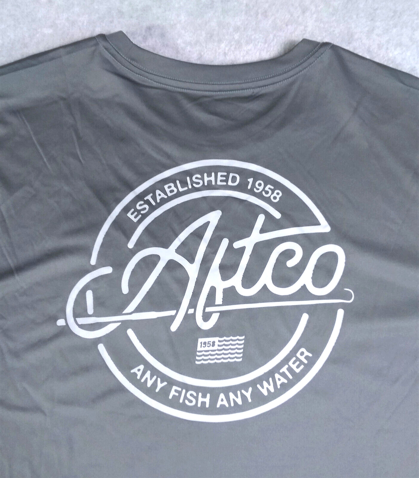 AFTCO AFTech Momentum Fishing Shirt Mens 2XL Gray Long Sleeve UPF Sunblock NEW gallery